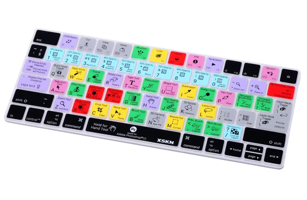 XSKN для фотошопа, клавиатура для Apple Magic Keyboard, функциональный ярлык с горячими клавишами, защитная крышка, наклейка