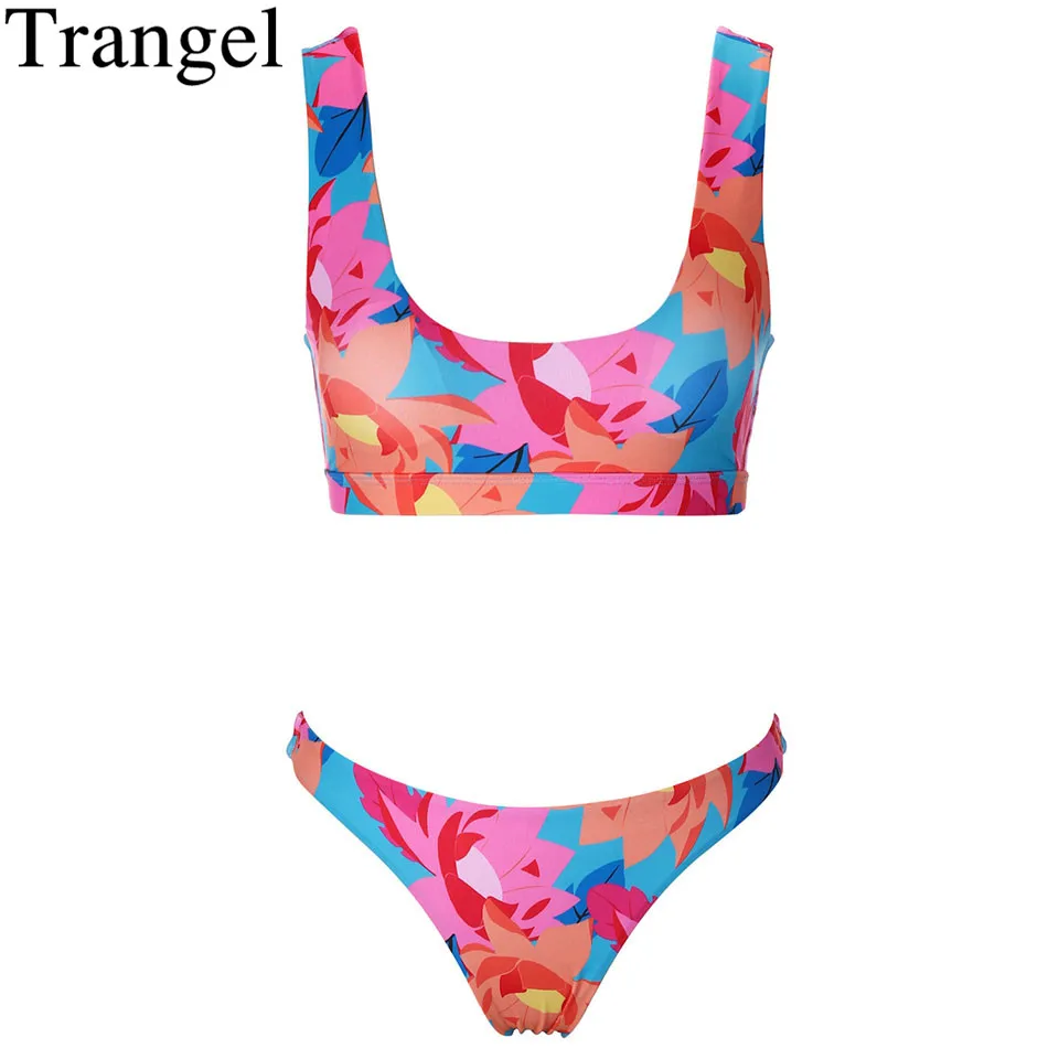 Trangel Brand Bikini 2019 Colourful Swimsuit Push Up Bikinis Women