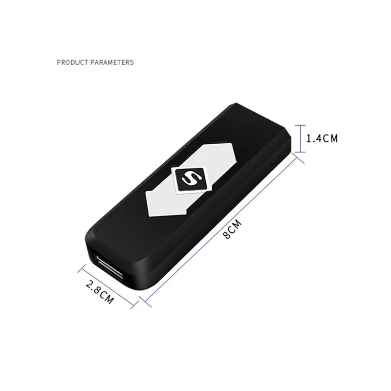 Перезаряжаемая USB ветрозащитная беспламенная электрическая Электронная
