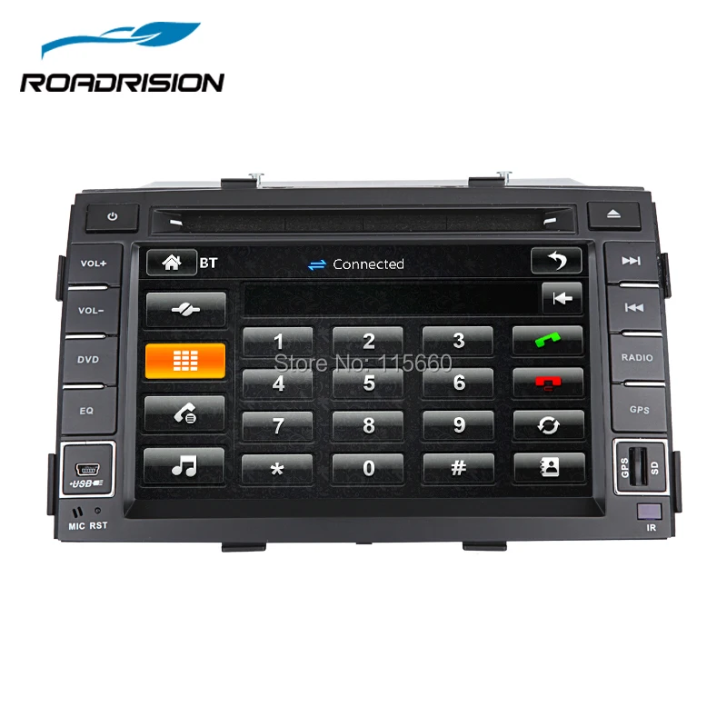 Roadrision 2Din 7 дюймов Автомобильная dvd магнитола плеер для KIA Sorento 2010 2012 gps Авто Радио
