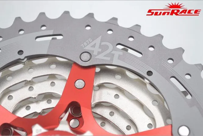 Sunracing CSMX3 11-40 T/11-42 T 10 Скорость MTB велосипедная кассета свободного колеса широкого соотношения велосипед mtb трещотка кассета 11-40 T/11-42 T