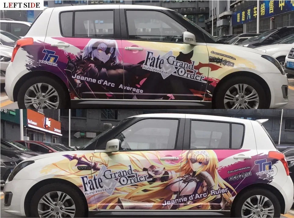 

LEFT SIDE Car Stickers 3D Japanese Anime Sticker Refit Accessories Whole Waterproof Vinyl Styling Car Stickers