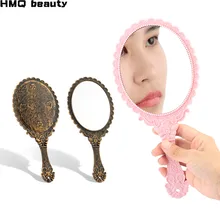 Ретро Зеркало для макияжа инструмент для наращивания ресниц Прививка ресниц портативный кружевной ручной зеркальный инструмент для нанесения ресниц инструмент для макияжа