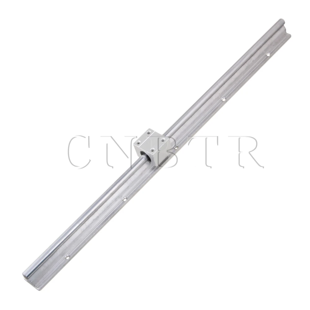 

CNBTR 1 Set SBR10 Linear Bearing Guide Rail 50cm w/ Open Bearing Slide Silver