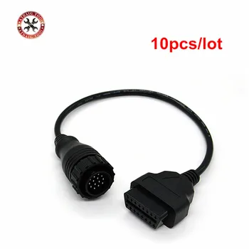 

10pcs/lot For Mercedes FOR BENZ Sprinter 14pin to 16pin 14 pin to obdii obd2 obd ii obd 2 16 pin adapter