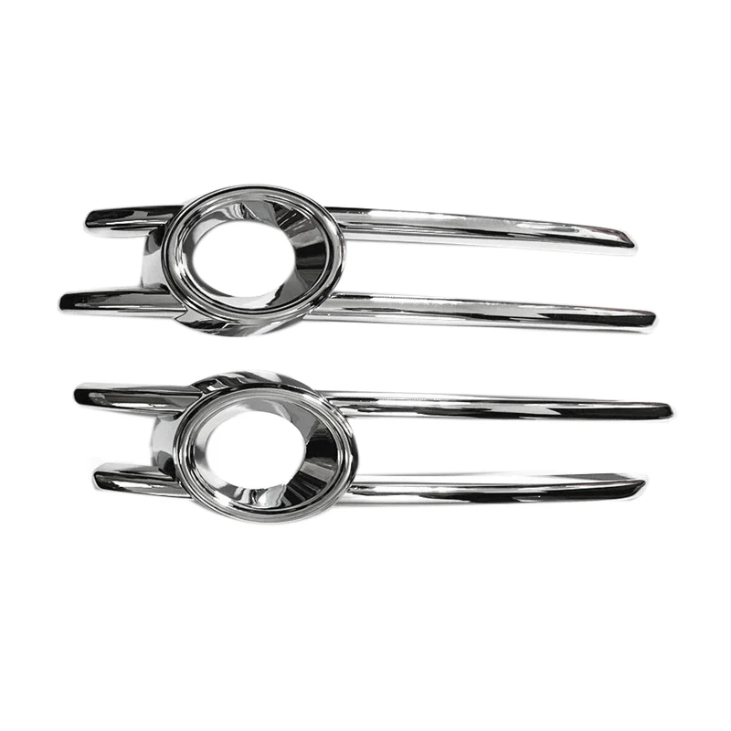 Head Hoods Front Fog Light Lamp Detector Frame Stick Style ABS Chrome Cover Trim 2pcs For Audi Q3 2013 2014 2015 | Автомобили и