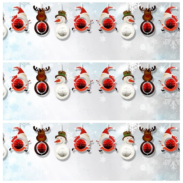 Aliexpress.com: Comprar 9 unids Navidad decoración santa claus/muñeco de nieve/ciervos panales ...