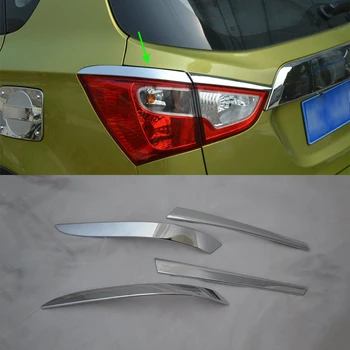 

Car Accessories Exterior Decoration ABS Trim Rear Tail Light Lamp Eyebrow Cover Trim For SUZUKI S-Cross 2017 Car-styling