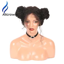 ALICROWN Glueless Silk Base Full Lace Human Hair Wigs For Black Women Pre-Plucked With Baby Hair Brazilian Remy Hair Wigs