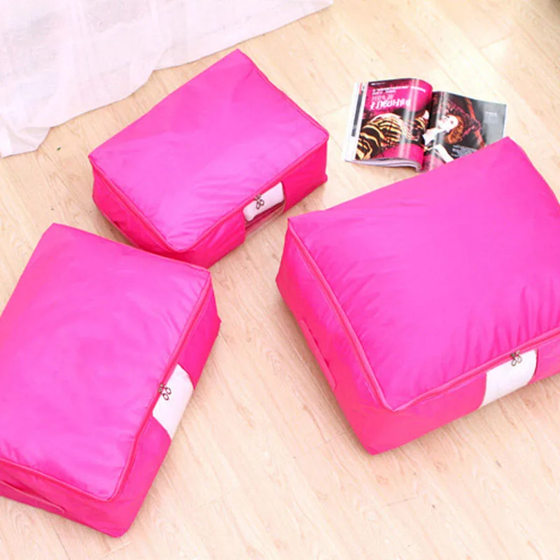 Quilt Storage Bags Oxford Luggage Bags S-XXL Home Storage Organiser Washable Wardrobe Clothes Storing Storage Bags