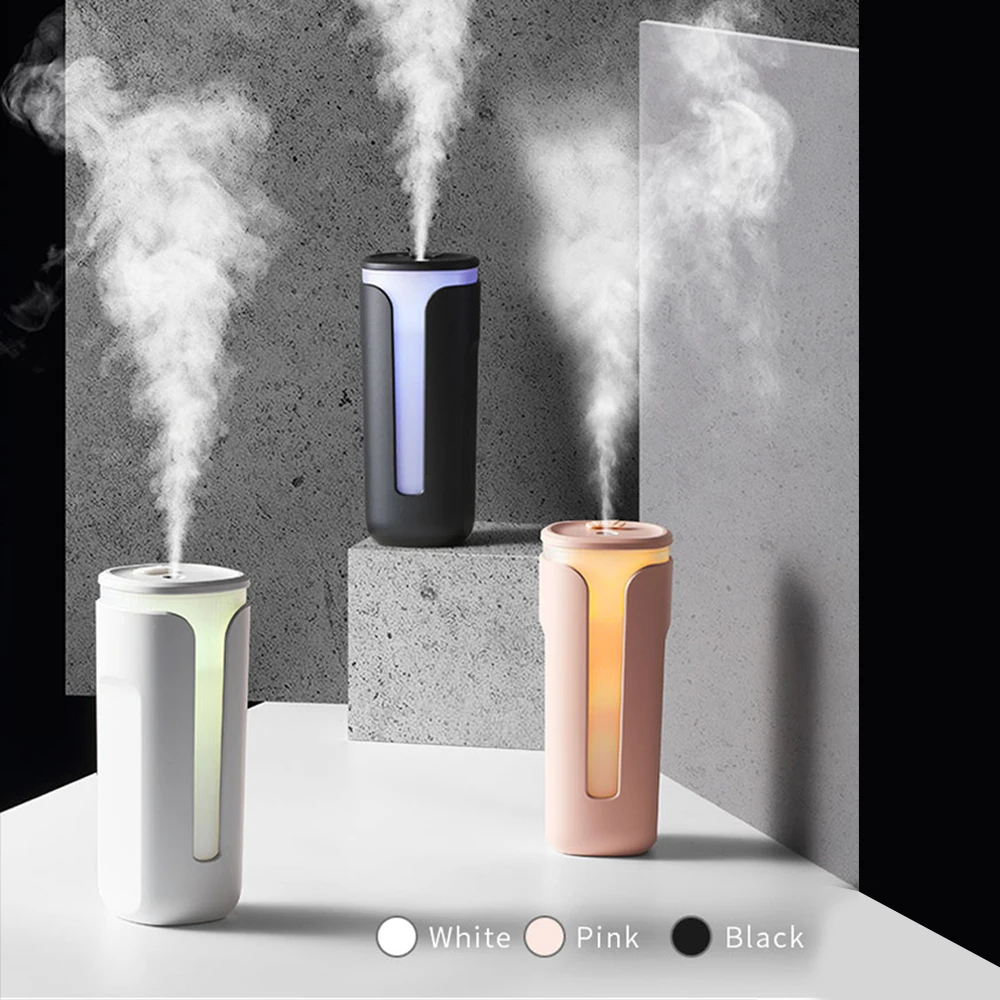 

Zaiwan 260mL Mini Car Humidifier Heavy Fog Intelligent Ultrasonic Type-C Operated Cool Air Humidifier for Bedroom Office