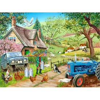 

Needlework Full square diamond painting stitch farm picture 5d diy diamond mosaic embroidery canvas tractor Home Decor Painting