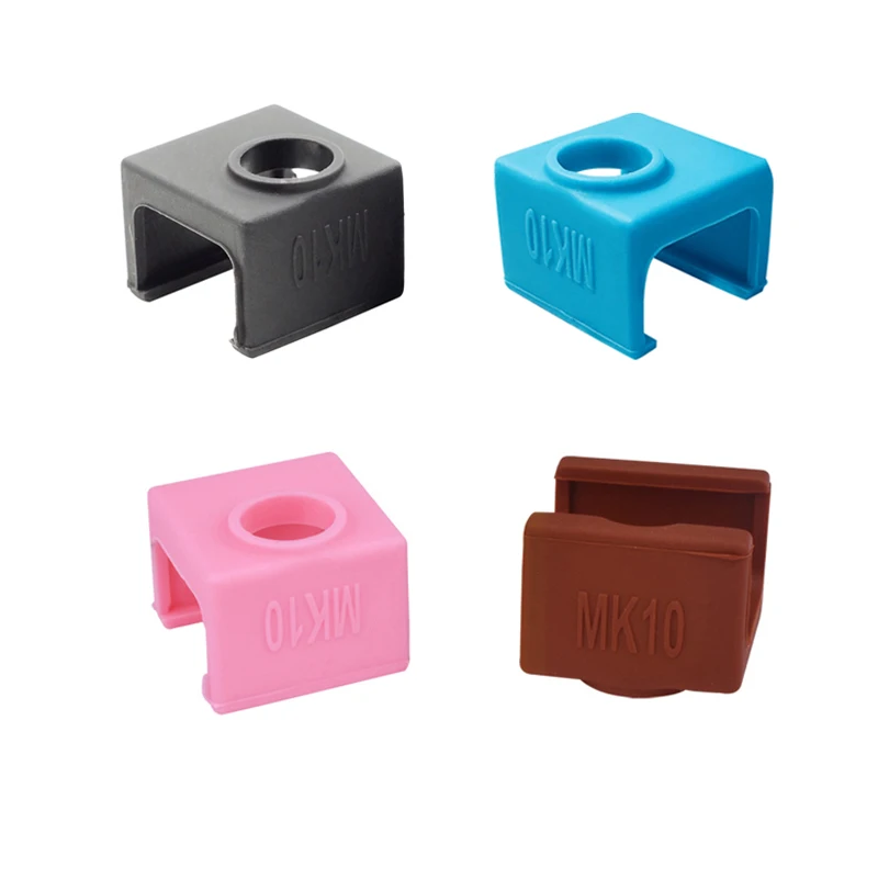 

Color MK10 Silicone Insulation Sock Blue/Black/Coffee/Pink for CTC Flashforge Wanhao i3 QIDI TECH MK10 Heater Block Cover