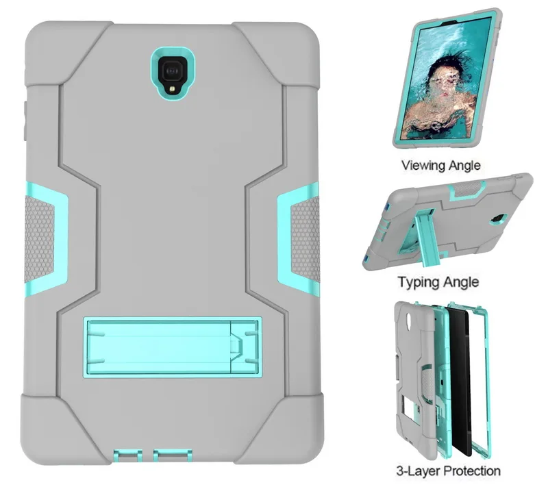 

Silicone Case Hard PC Shockproof Heavy Duty Armor Back Cover for Samsung Galaxy Tab S4 10.5 2018 SM-T830 T830 T835 Tablet PC