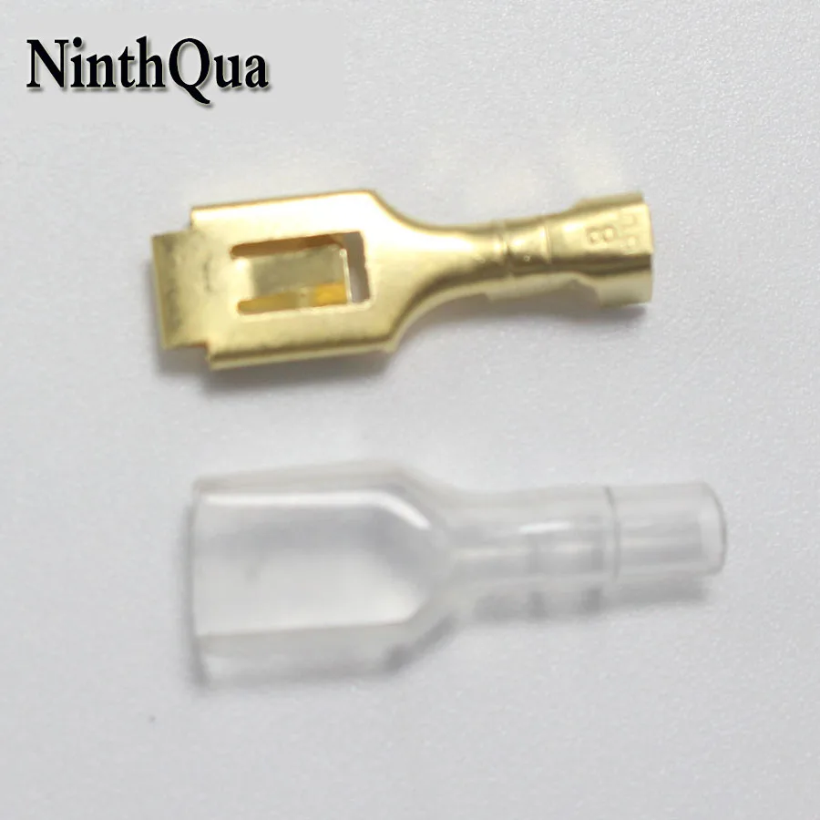 20sets Copper 6.3 Crimp Terminal with Case 6.3mm Insulated Spring Connector Female Cold Sheath | Обустройство дома