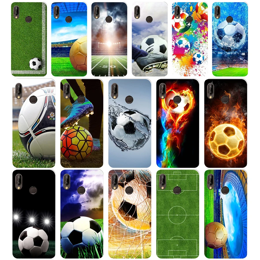 

127WE Football field my Soft Silicone Tpu Cover Case for Honor 10 huawei p 10 20 lite y5 y6 prime 2018 mate 10 20 lite