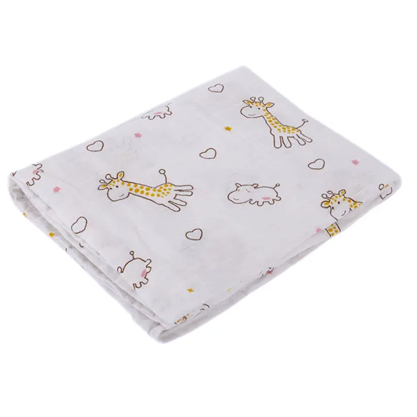 [Simfamily] хлопок Фламинго Роза фрукты печати муслин детское постельное белье одеяло для младенца пеленать хлопок купальное полотенце для новорожденных - Цвет: NO26