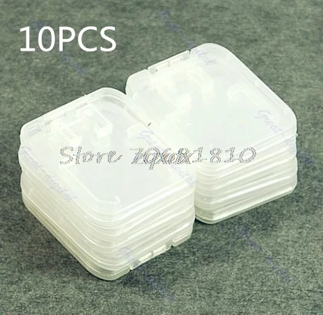 10 шт. пластиковые чехлы для карт памяти TF Micro SD SDHC|memory card case|plastic sd casesd memory case |
