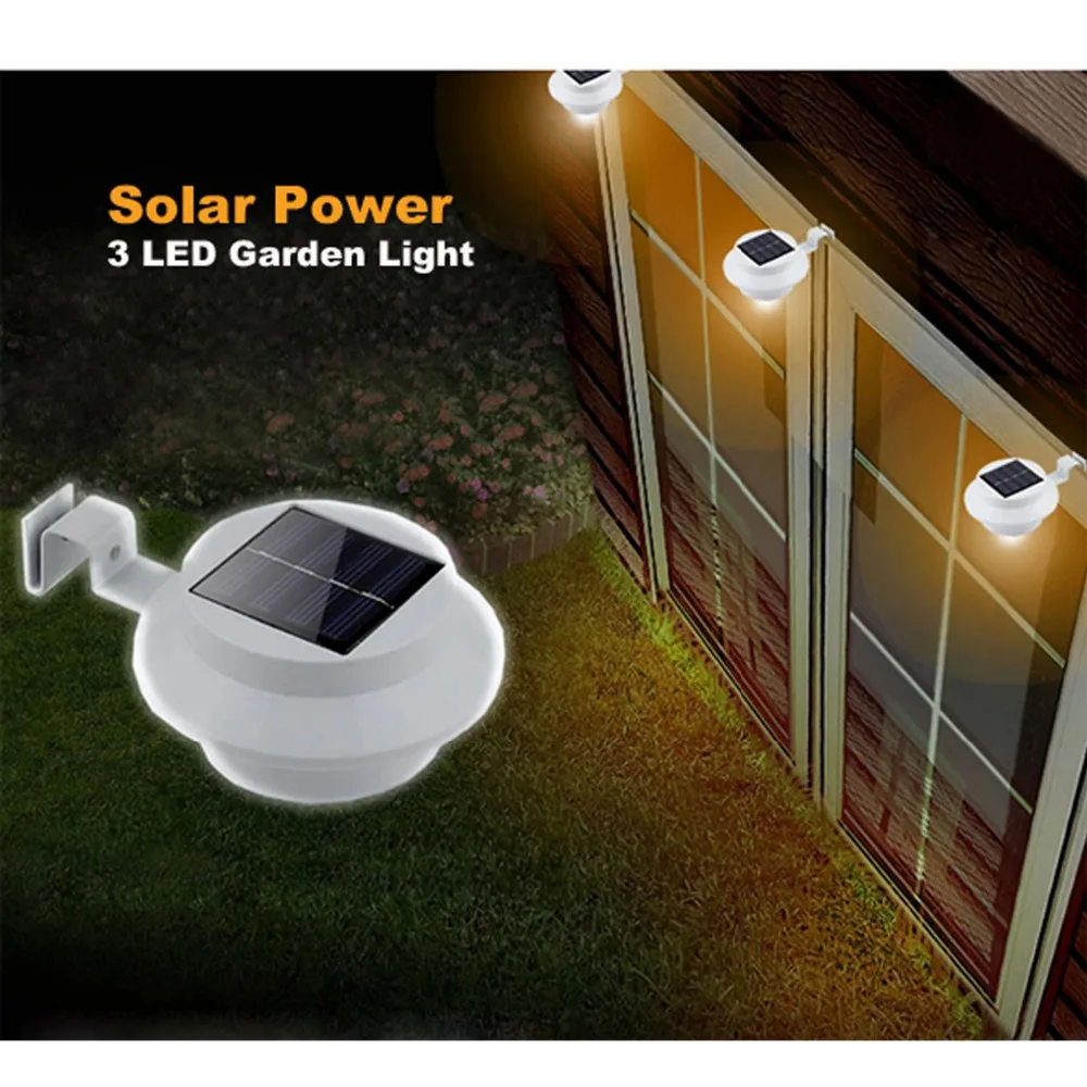 Xtf2015, 4 упаковки, защита от солнца, умный светодиодный солнечный желоб, утилита, светильник, постоянный для домов, забор, садовый сарай, дорожки, где угодно, Solor 4