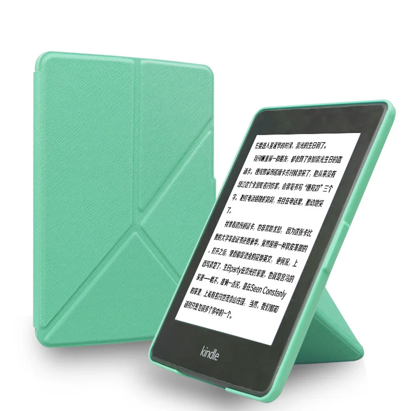 Kindle Paperwhite 2 3 складной чехол из искусственной кожи Smart Cover для Amazon Paperwhite 1/2/3 с держателем 6 'электронная книга оболочки - Цвет: Green