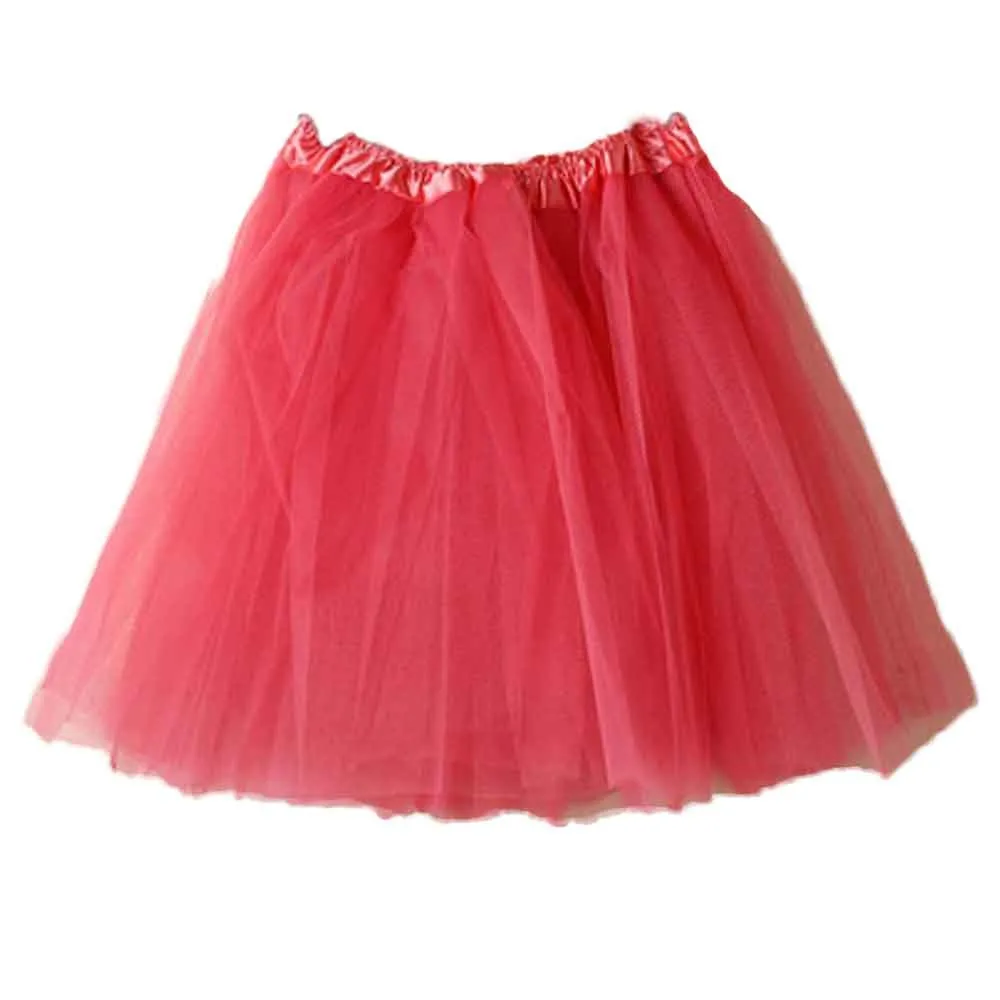 Модные женские юбки, 12 цветов, летняя фатиновая юбка, для девушек и взрослых, юбка-пачка для танцев, мини юбка, эластичная юбка, jupe femme falda