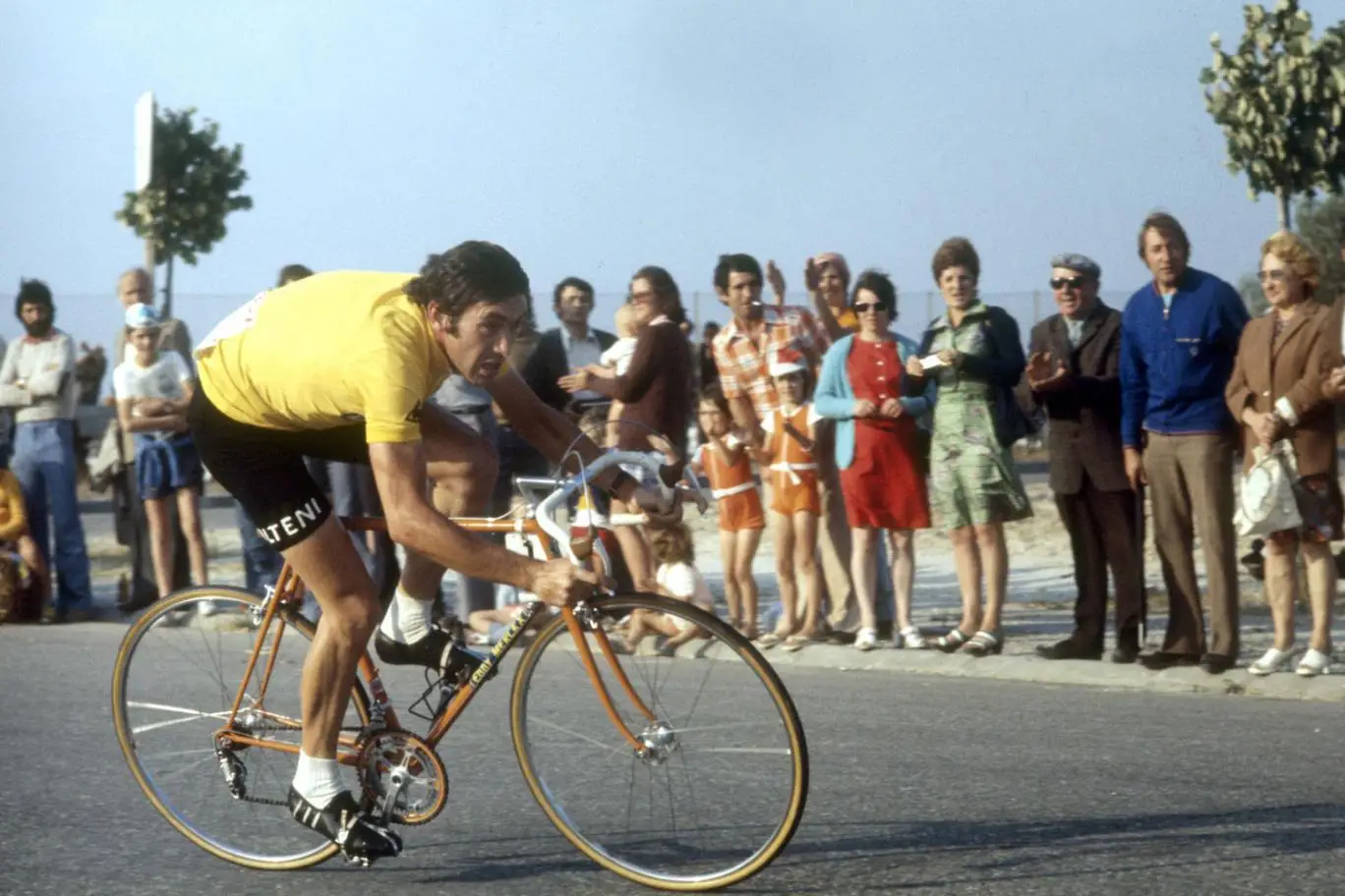 1974: Racing great Eddy Merckx Tour de France Bicycle Race Classic Wall