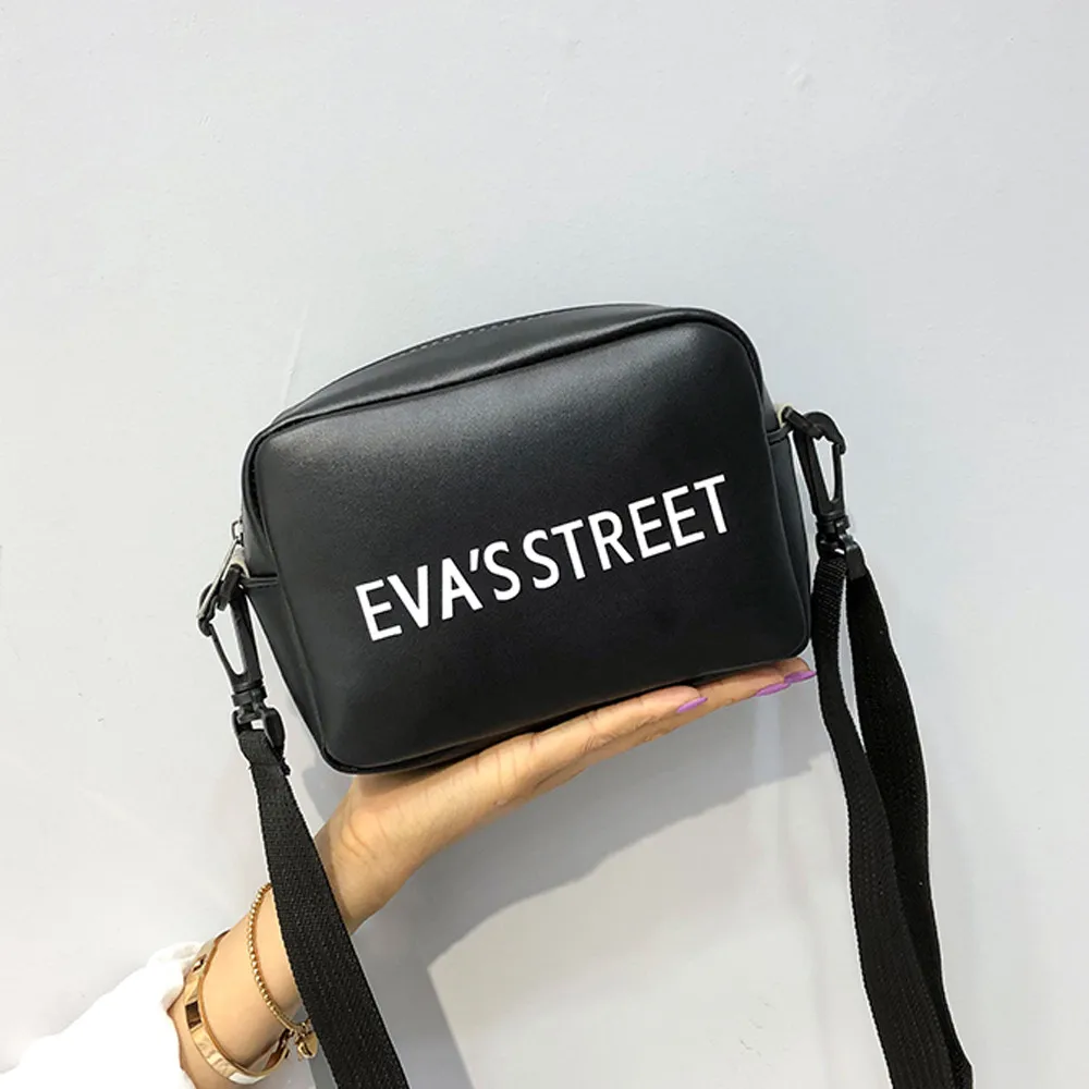 

Fashion Chain Bag Chest Bag Letter Printing Flap Letter Bag Patent Leather Broadband Crossbody Shoulder Bag