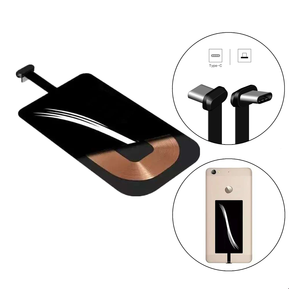 

Universal Charging Receiver Qi Wireless Charger Card Type-c Interface For Huawei P20 Pro P10 Plus Xiaomi Mi8 Mi6 Mi5S Note 2 One