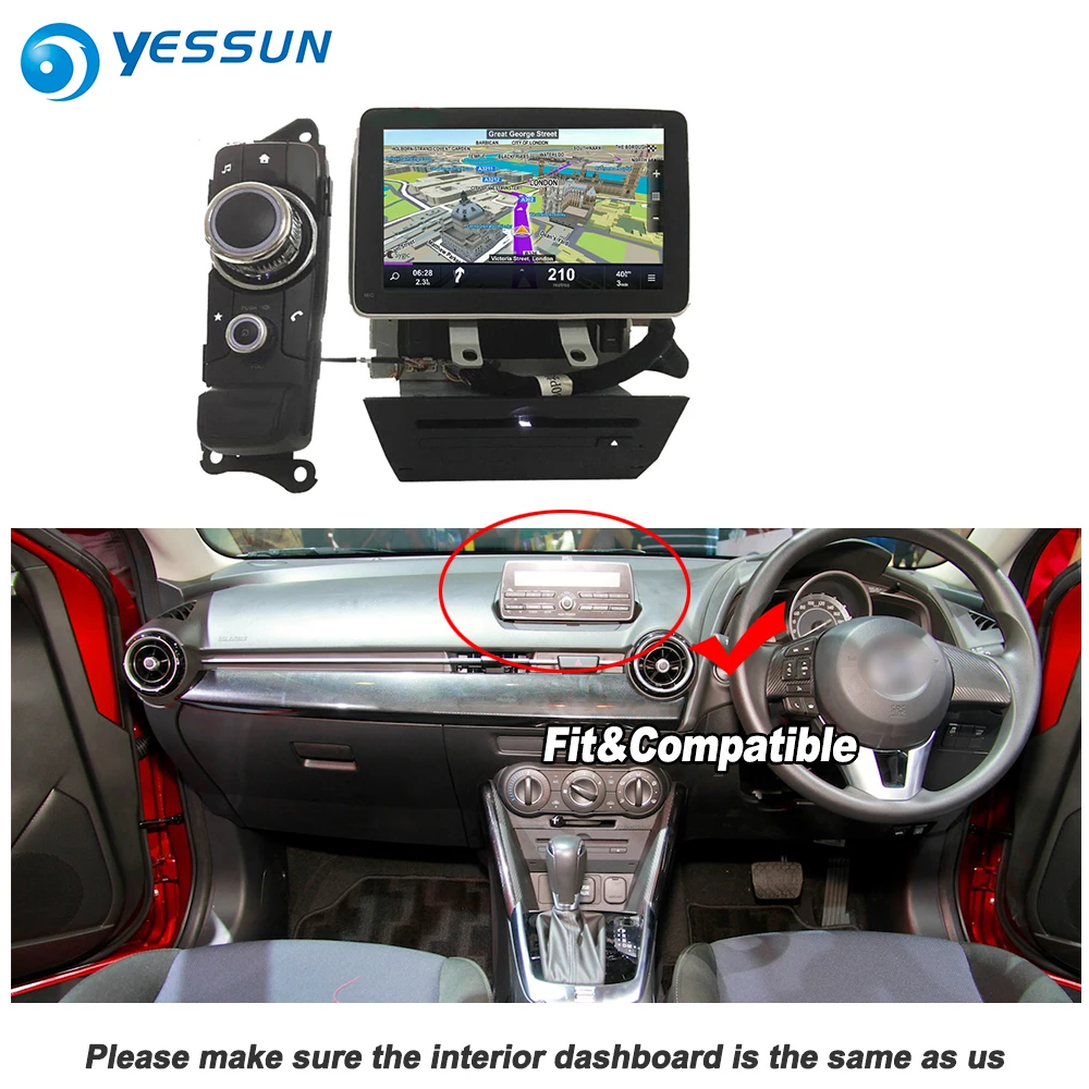 Flash Deal YESSUN For Mazda CX-3 2018~2019 Car Android Carplay GPS Navi maps Navigation DVD CD Player Radio Stereo Bluetooth Multimedia 3