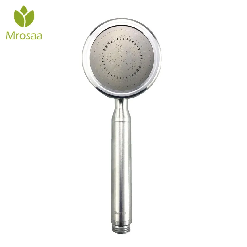 Mrosaa Aluminum Metal Shower Head Handheld Booster High Pressure