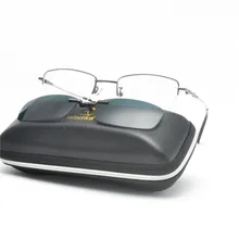 Поляризованный набор солнцезащитных очков с 2 шт. зажимами TR мужские прикрепляемые очки магнитные повседневные оптические очки для близорукости с коробкой NX