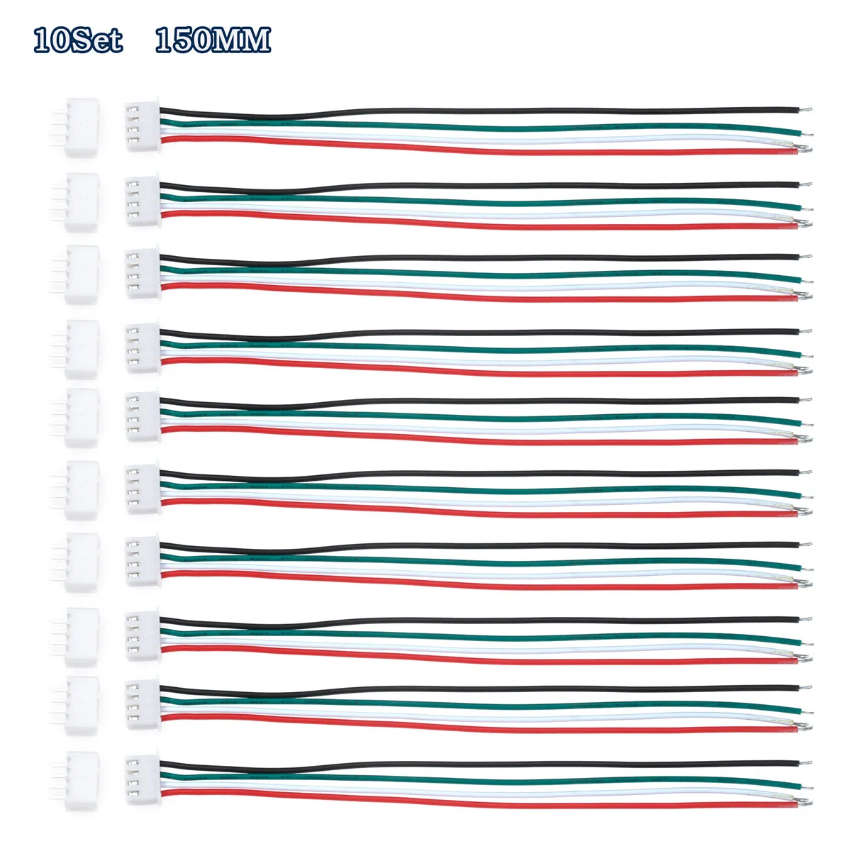 10 шт./набор, мини микро JST XH 2,54 мм 4-контактный разъем с 24AWG 1007 провода 150 мм Длина электрический провод кабель контактных разъемов
