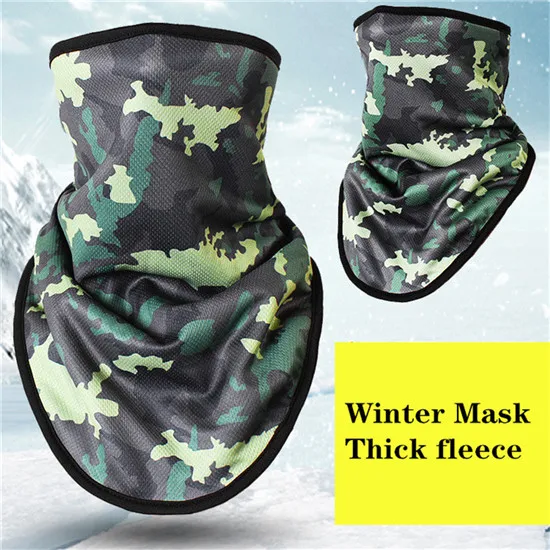 Winter Fleece Ski Scarf Cycling Snowboard Equipment Bandana Headwear 3D Mask Neck Triangle Bicycle Thicken Warm Women Men Bibs - Цвет: NO.6