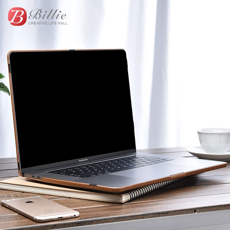 Чехол из натуральной кожи для MacBook Pro 15 дюймов новинка 2018 роскошные сумки и чехлы