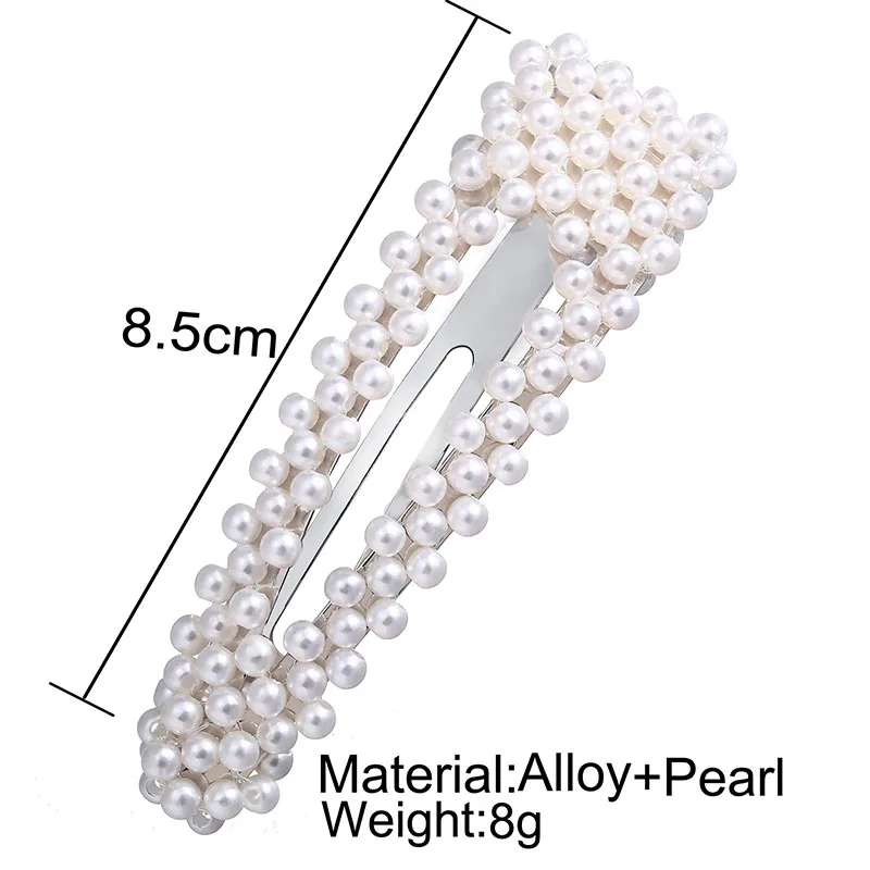 5 PCS / Set Pearl Hair Clip Pin Barrette Headwear Hair Accessories Hair Jewelry Sets Ornament Korea Metal Haripins Women