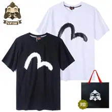 2019 Classic Evisu Men's Summer Short-Sleeved Fashion Trend Cotton Breathable Spring Men And Women Lovers Short Sleeves Vest