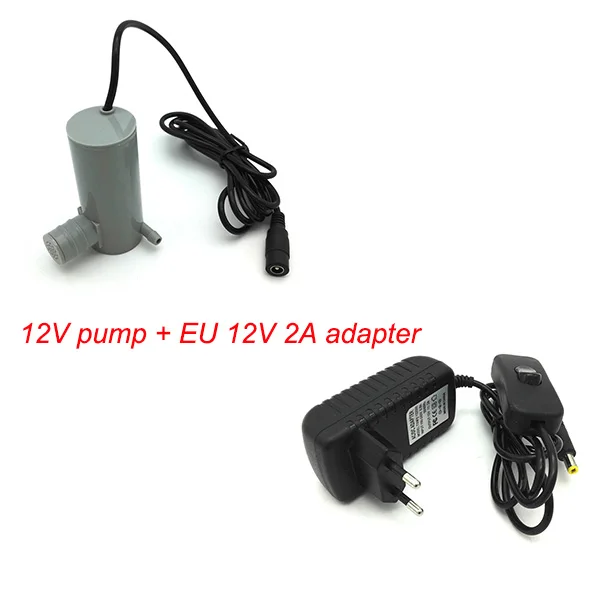 12В 19 Вт 1.4A 9 м 500л/ч щетка микро dc погружной насос - Напряжение: Pump with EU adapter