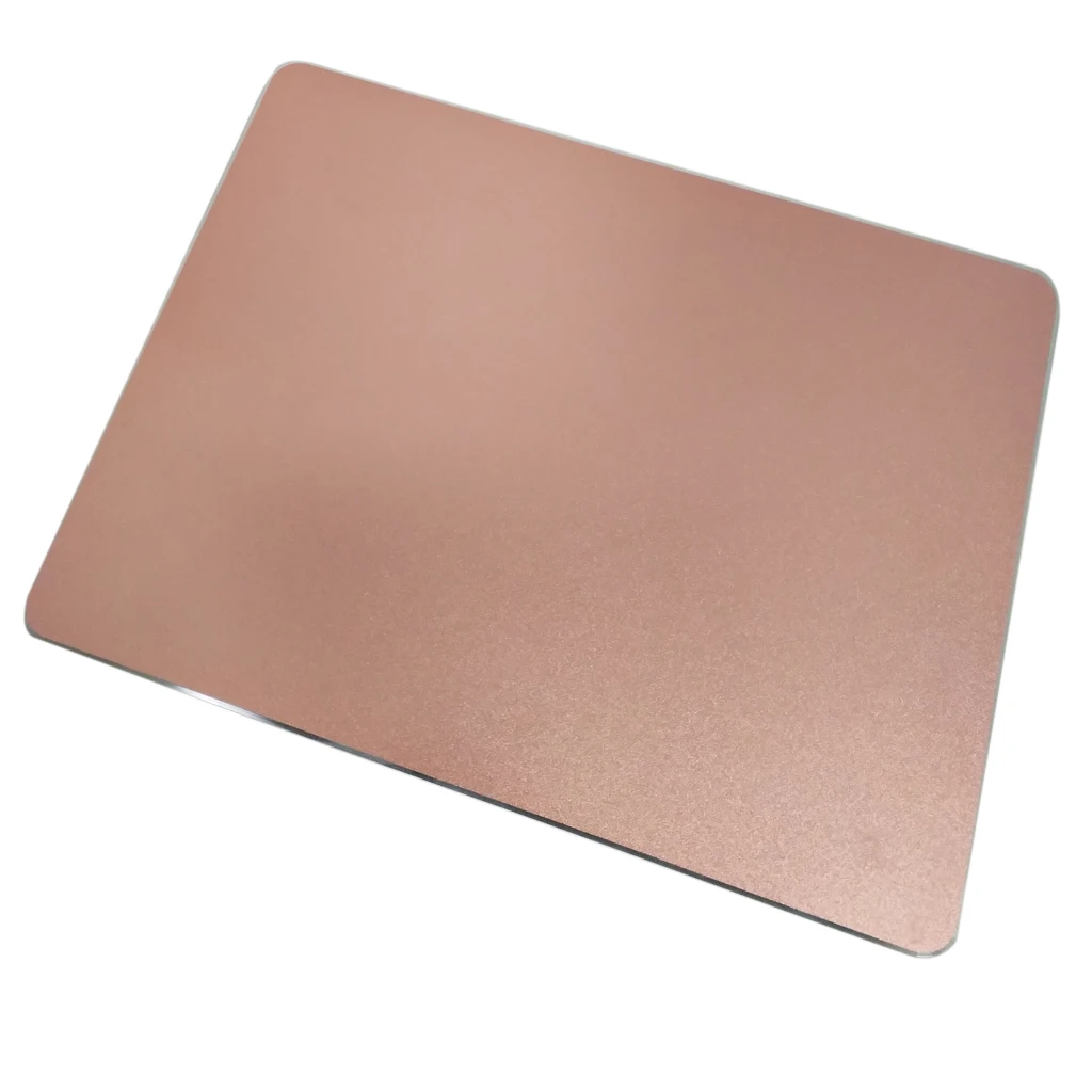 Aluminum Alloy Skidproof Waterproof Mouse Pad For Laptop Computer Rose Gold