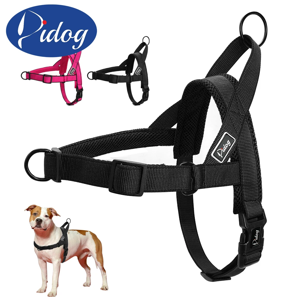 No Pull Dog Harness Quick Fit Nylon Dogs Harnesses Soft Mesh Padded Pet