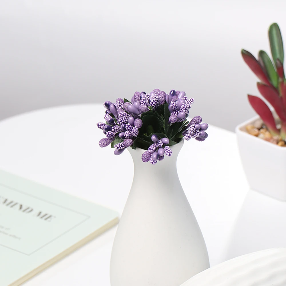 12 шт. Stamen Sugar Искусственные цветы ручной работы дешевые DIY ВЕНОК рукоделие