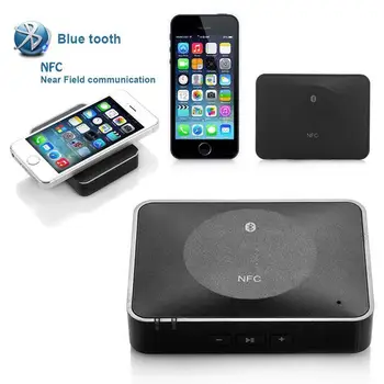

Black NFC 3.5mm USB Stereo AUX Audio Music Speaker Receiver Adapter