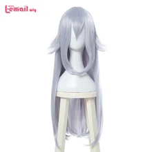 L-email парик Booette Косплей парики Boosette 80 см длинные прямые косплей парик термостойкие синтетические волосы Perucas