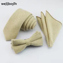 Твердый набор галстуков шерсть мужской галстук бабочка модный мужской Карманный платок квадратные Узкие галстуки для мужчин костюм рубашка гравата, тонкий