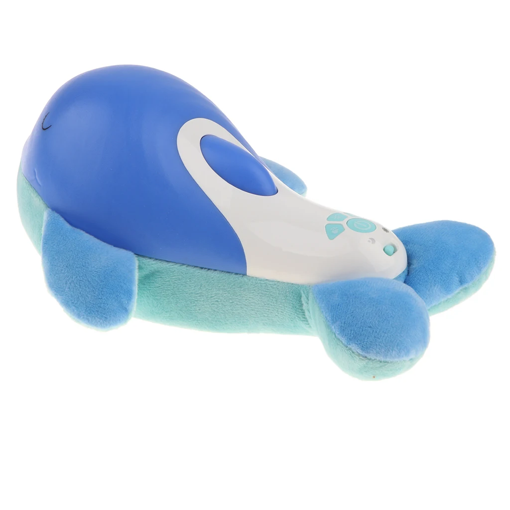 Милый светящийся Поющий Дельфин-мягкий плюшевый чучело музыкальная гипнотическая кукла ребенок спальный комфортер игрушка w/синяя музыка и свет