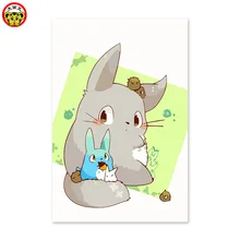 Картина по номерам художественная краска по номерам малая фильм Волшебная встреча Хаяо Миядзаки Тоторо Рисунок Картина по номерам на холсте