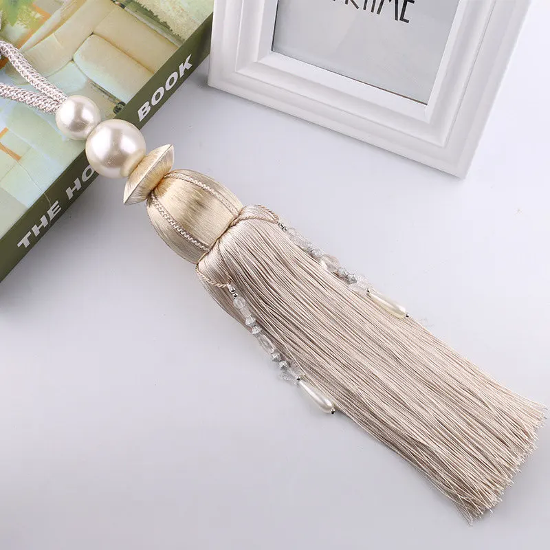 Buy 1 pair Rope Curtain Tiebacks Hanging Tassel