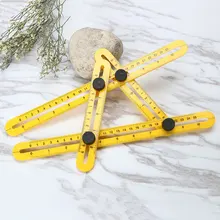 Angle-izer Template Tool Four-sided Measuring Instrument Tool Angle Finder Protractor Multi-Angle Ruler Layout Tool Angle Ruler
