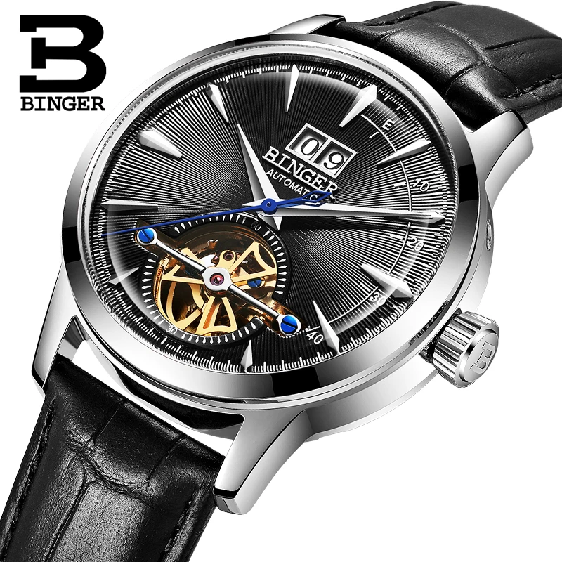 

Switzerland BINGER Men's Watches Luxury Brand Automatic Mechanical Men Watch Sapphire Male Japan Movement reloj hombre B-7