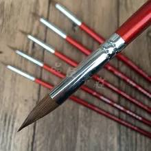 Набор кистей для красок с круглыми точками для гуаши, акриловых акварельных красок, 6 шт