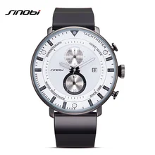 SINOBI Brand Men’s Fashion Casual Sport Watches Men Waterproof Stopwatch Quartz Watch Male Business Clock Reloj Hombre 2017 G21